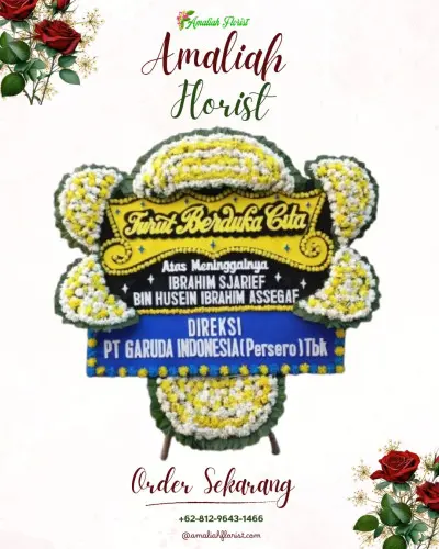 Papan Bunga Duka di Datar